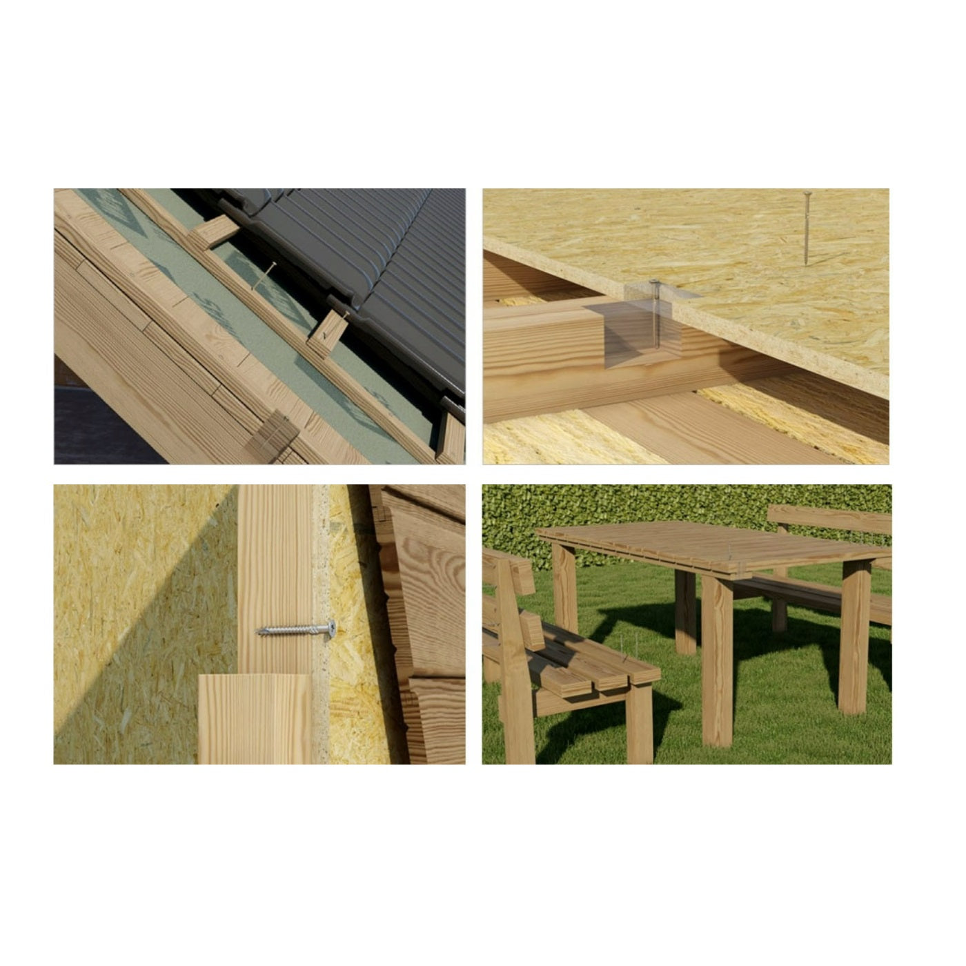 KLIMAS Wkret-met konstrukční vrut do dřeva se zápustnou hlavou KMWHT TX30 Ø6 mm