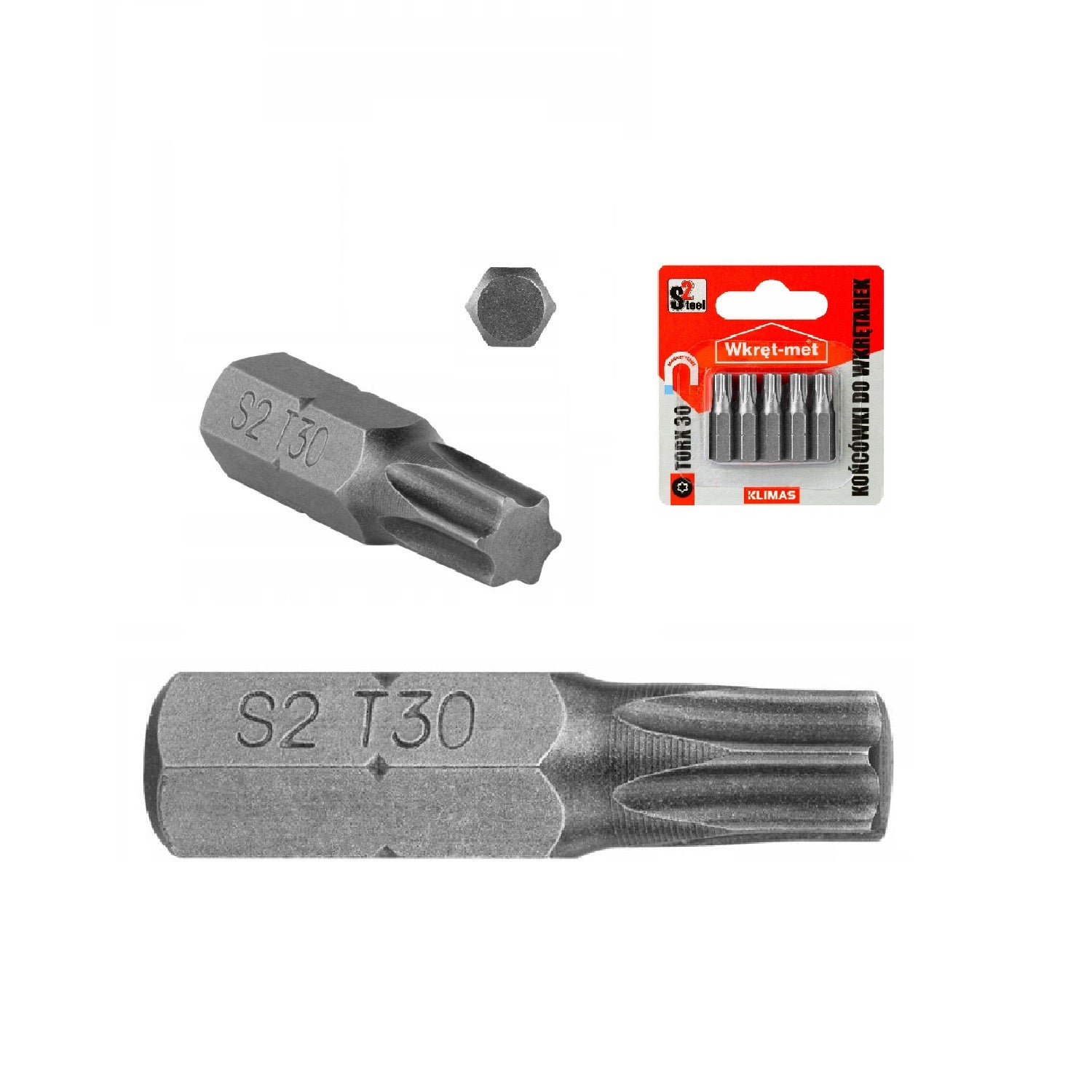 KLIMAS Wkret-met magnetický hvězdicový bit TX-30 25 mm