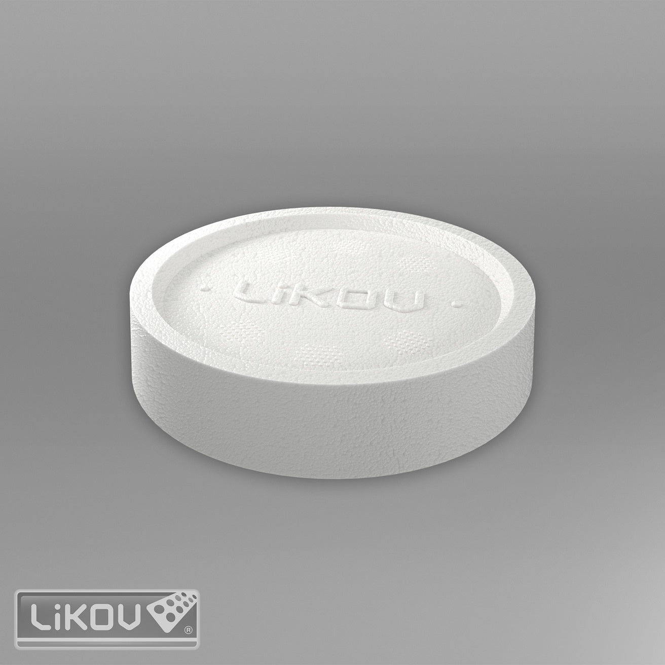 LIKOV polystyrenová zátka Ø65 mm s prolisem bílá