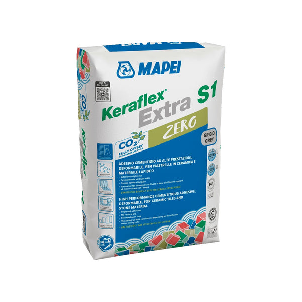 MAPEI Keraflex Extra S1 Zero tenkovrstvé cementové lepidlo pro dlažbu a obklad 25 kg