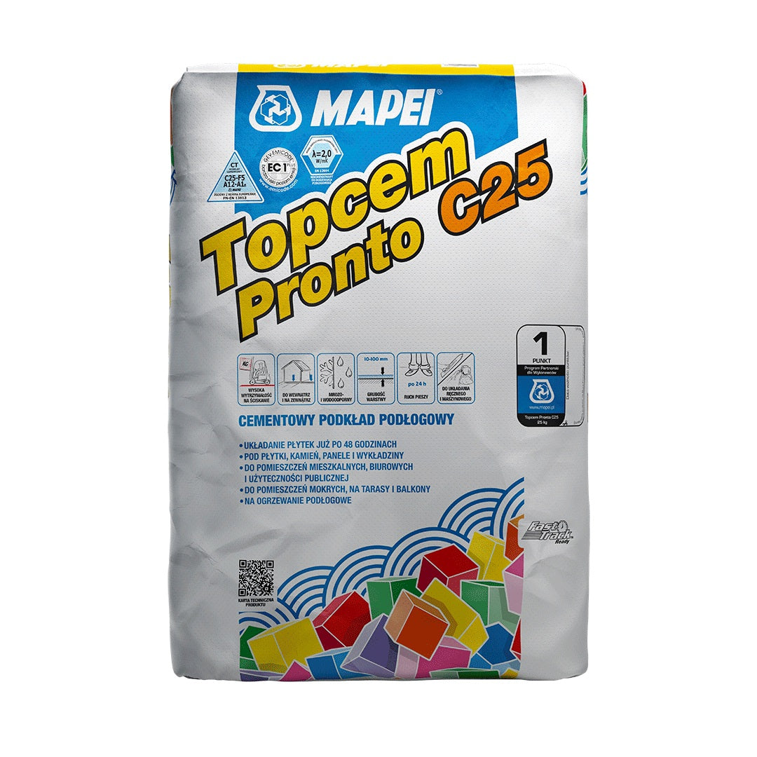 MAPEI Topcem Pronto C25 cementová směs na potěry 25 kg