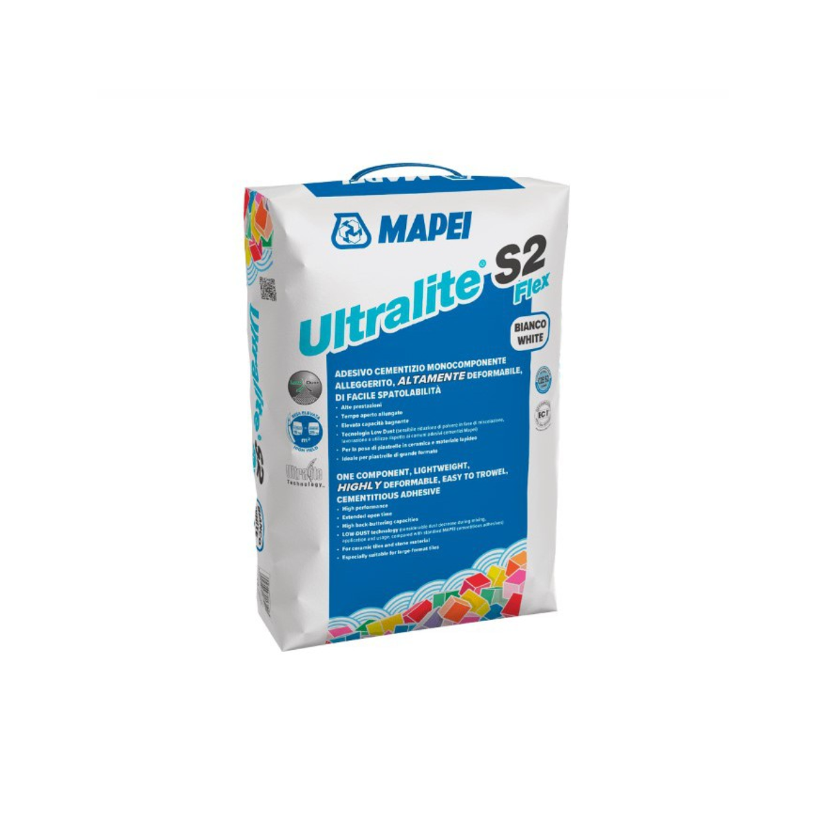 MAPEI Ultralite S2 Flex cementové lepidlo na dlažbu a obklady bílá 15 kg