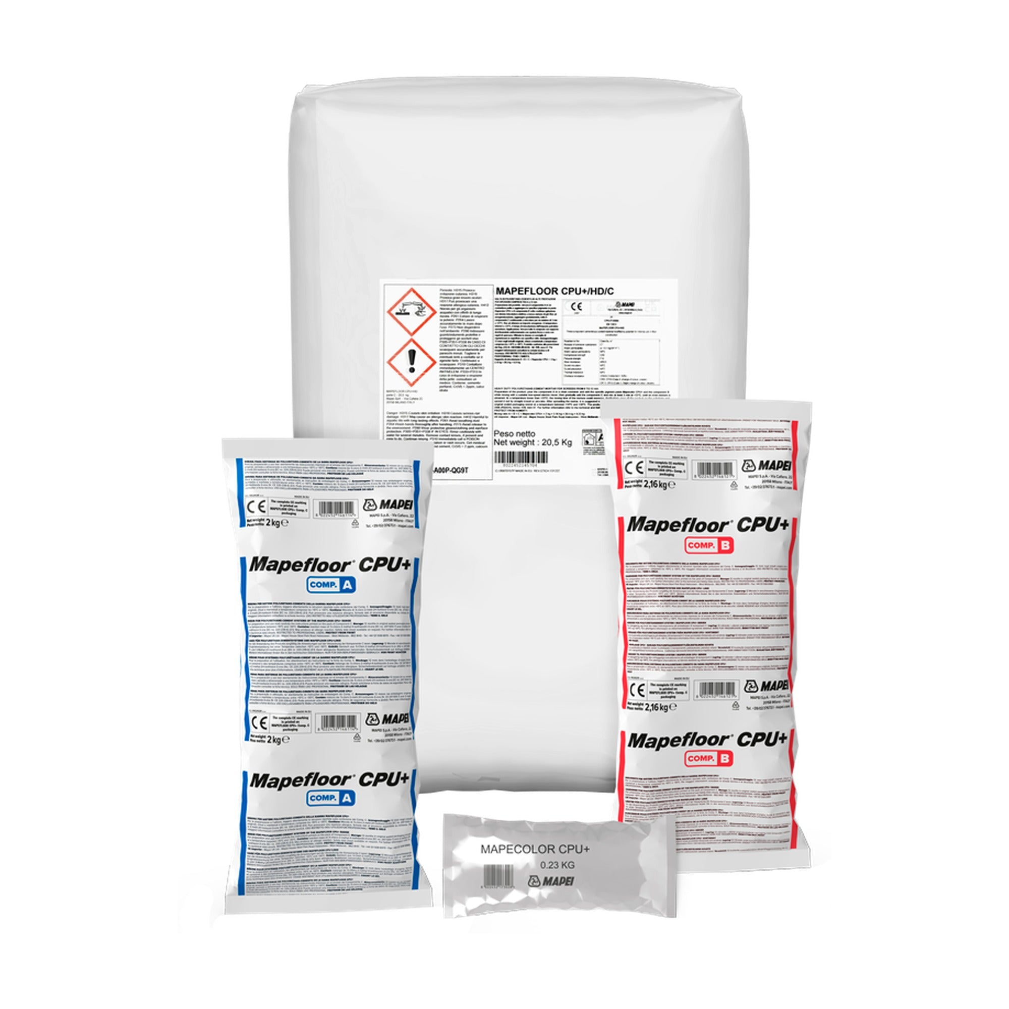 MAPEI Mapefloor CPU+/HD vysoce odolná polyuretan-cementová malta pro průmyslové podlahy 24.66 kg
