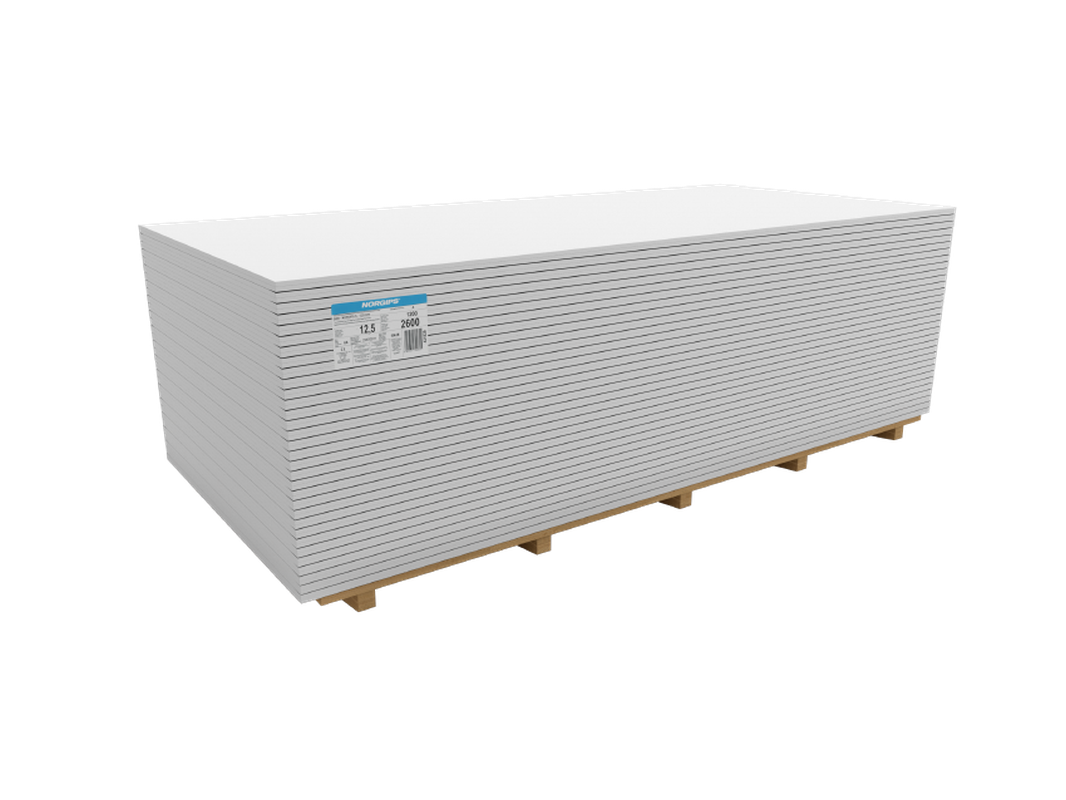 NORGIPS S GKB Sádrokartonová deska 12,5x1200x2000 mm typ A