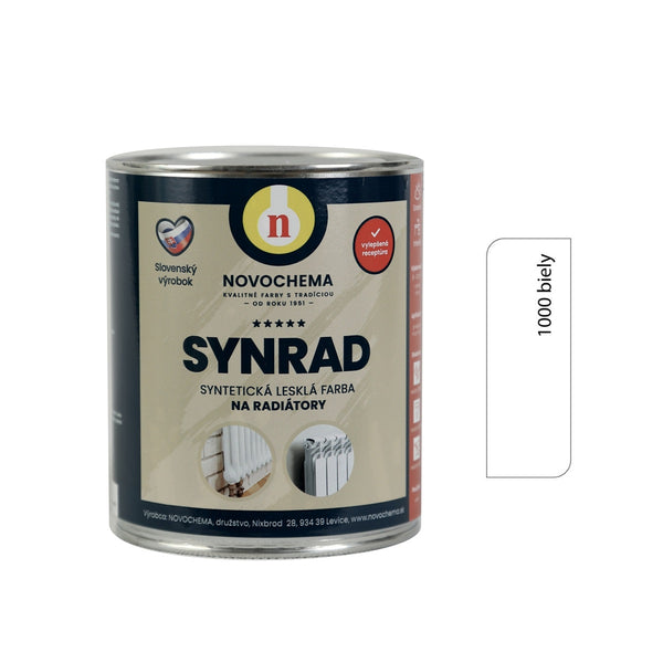 NOVOCHEMA SYNRAD syntetická lesklá barva na radiátory_bílá