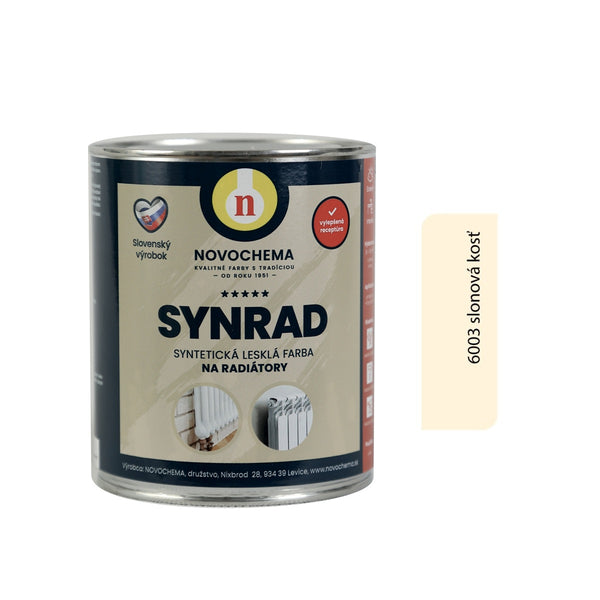 NOVOCHEMA SYNRAD syntetická lesklá barva na radiátory_slonová kosť