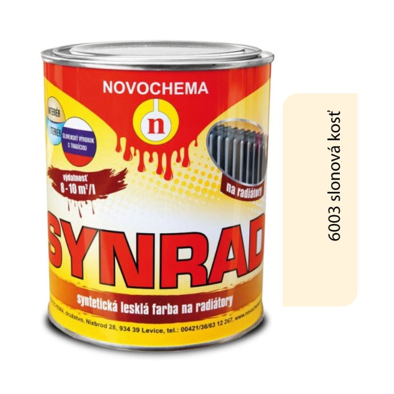 NOVOCHEMA SYNRAD syntetická lesklá barva na radiátory - 6003 - Slonová kost