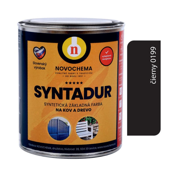 NOVOCHEMA SYNTADUR univerzální základní barva na kov a dřevo - vzorník - 0199 - Černá