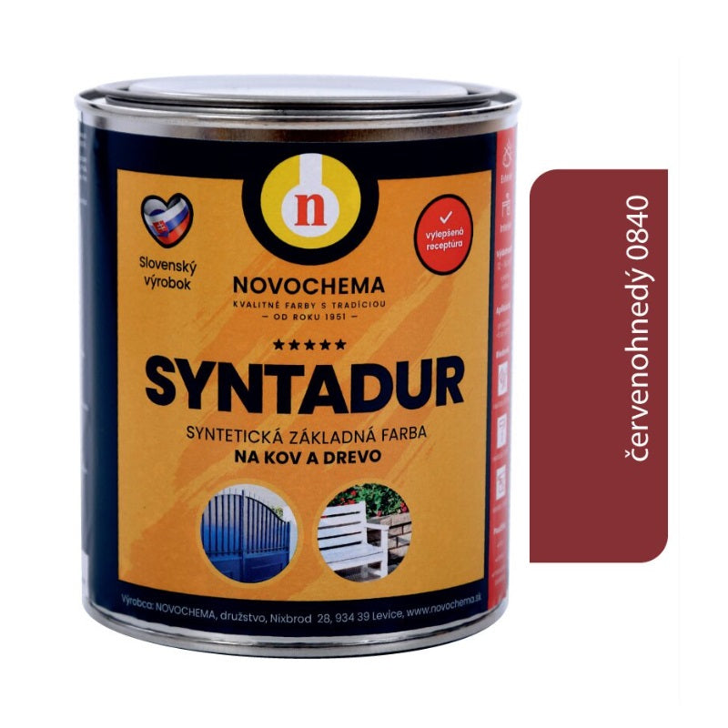 NOVOCHEMA SYNTADUR univerzální základní barva na kov a dřevo - vzorník - 0199 - Černá