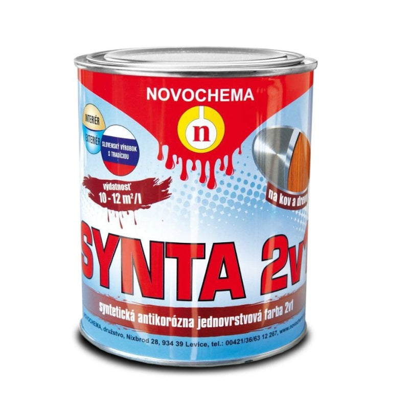 NOVOCHEMA SYNTA 2v1 syntetická antikorozní jednovrstvá barva 2v1