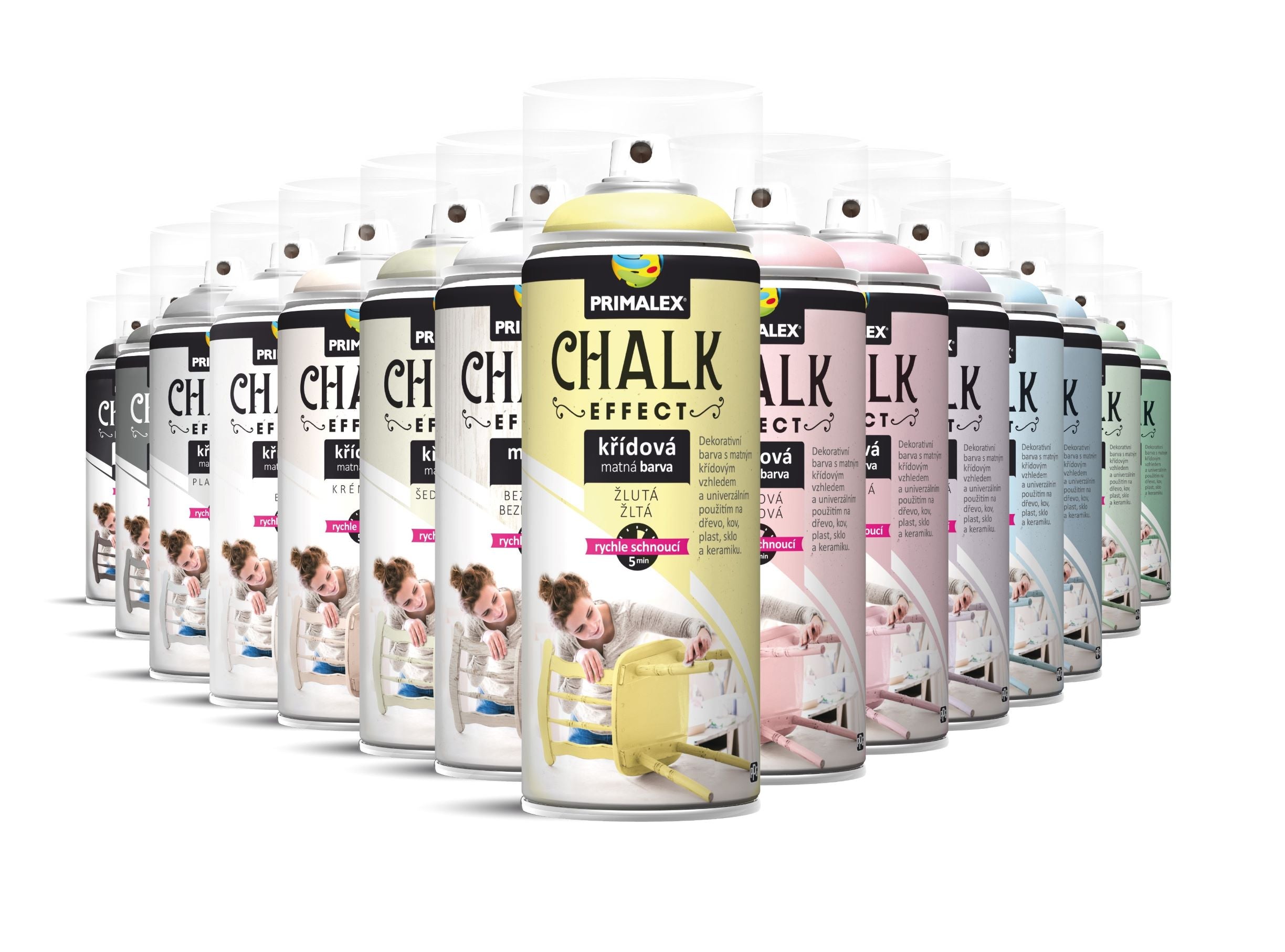 PRIMALEX CHALK EFFECT křídová matná barva ve spreji 400 ml