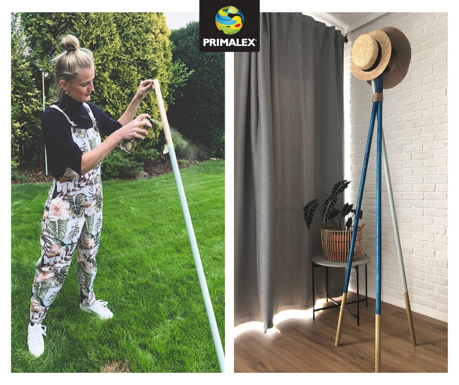 PRIMALEX CHALK EFFECT křídová matná barva ve spreji 400 ml_aplikace před a po