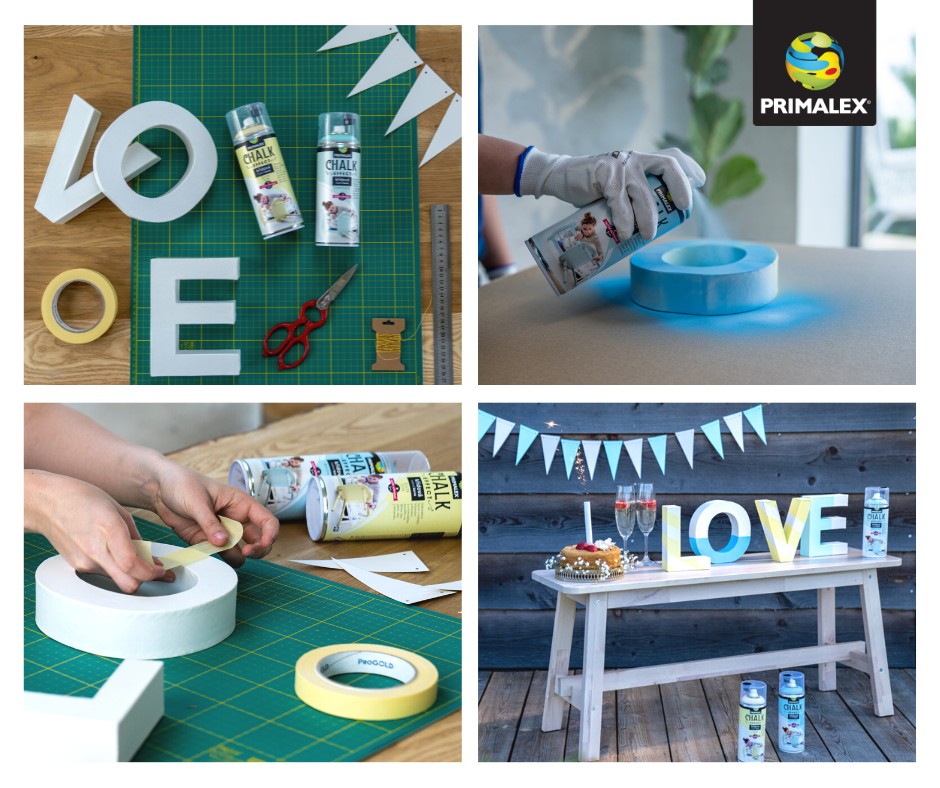 PRIMALEX CHALK EFFECT křídová matná barva ve spreji 400 ml_aplikace před a po