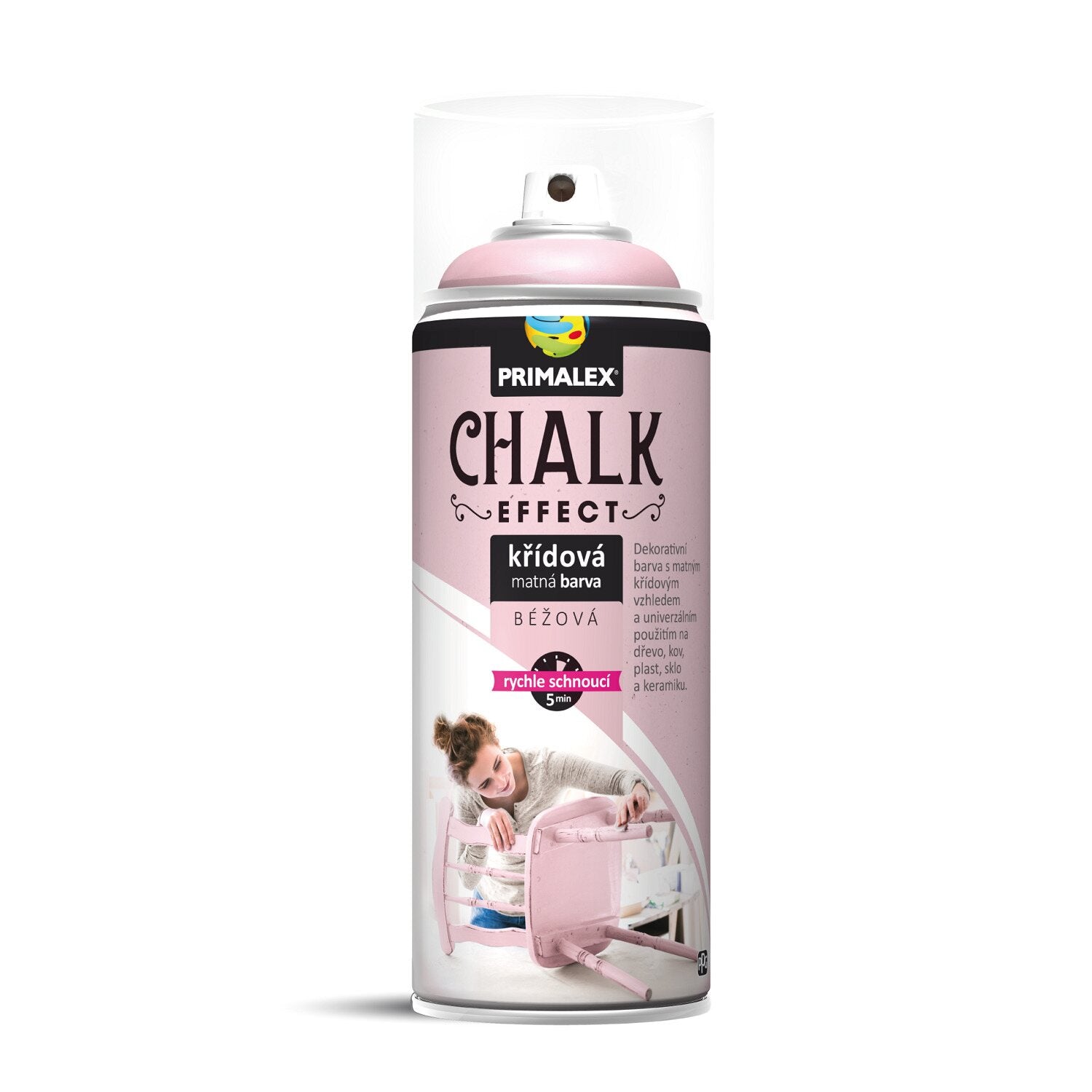 PRIMALEX CHALK EFFECT křídová matná barva ve spreji béžová 400 ml