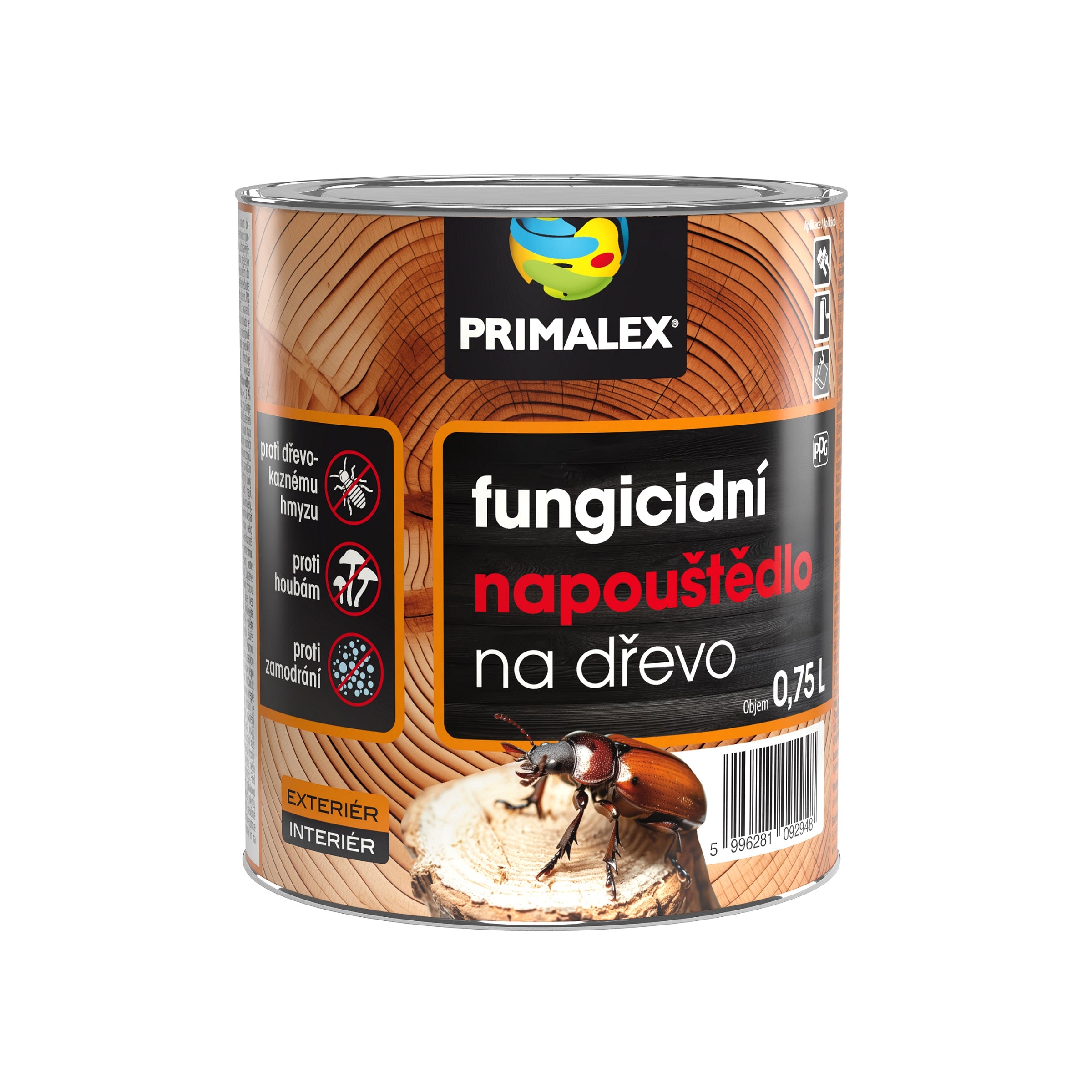 PRIMALEX Fungicidní napouštědlo na dřevo 0,75 l