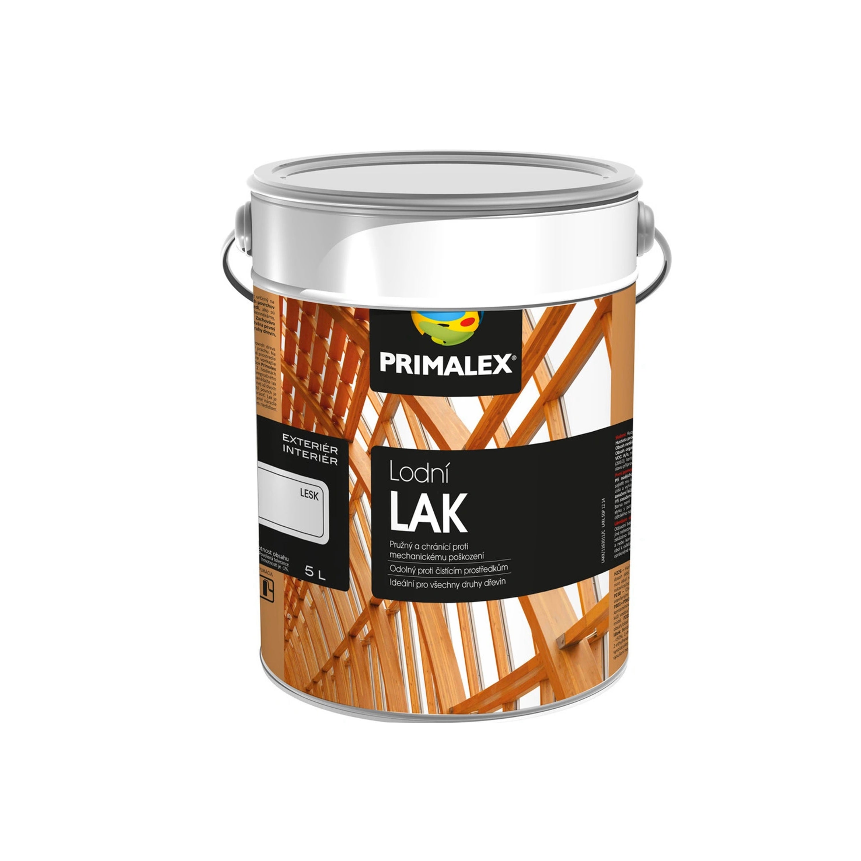 PRIMALEX Lodní LAK na dřevo bezbarvý_lesk_5l