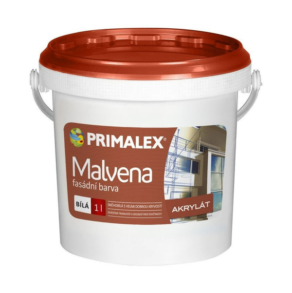 PRIMALEX Malvena akrylátová fasádní barva bílá 1 l