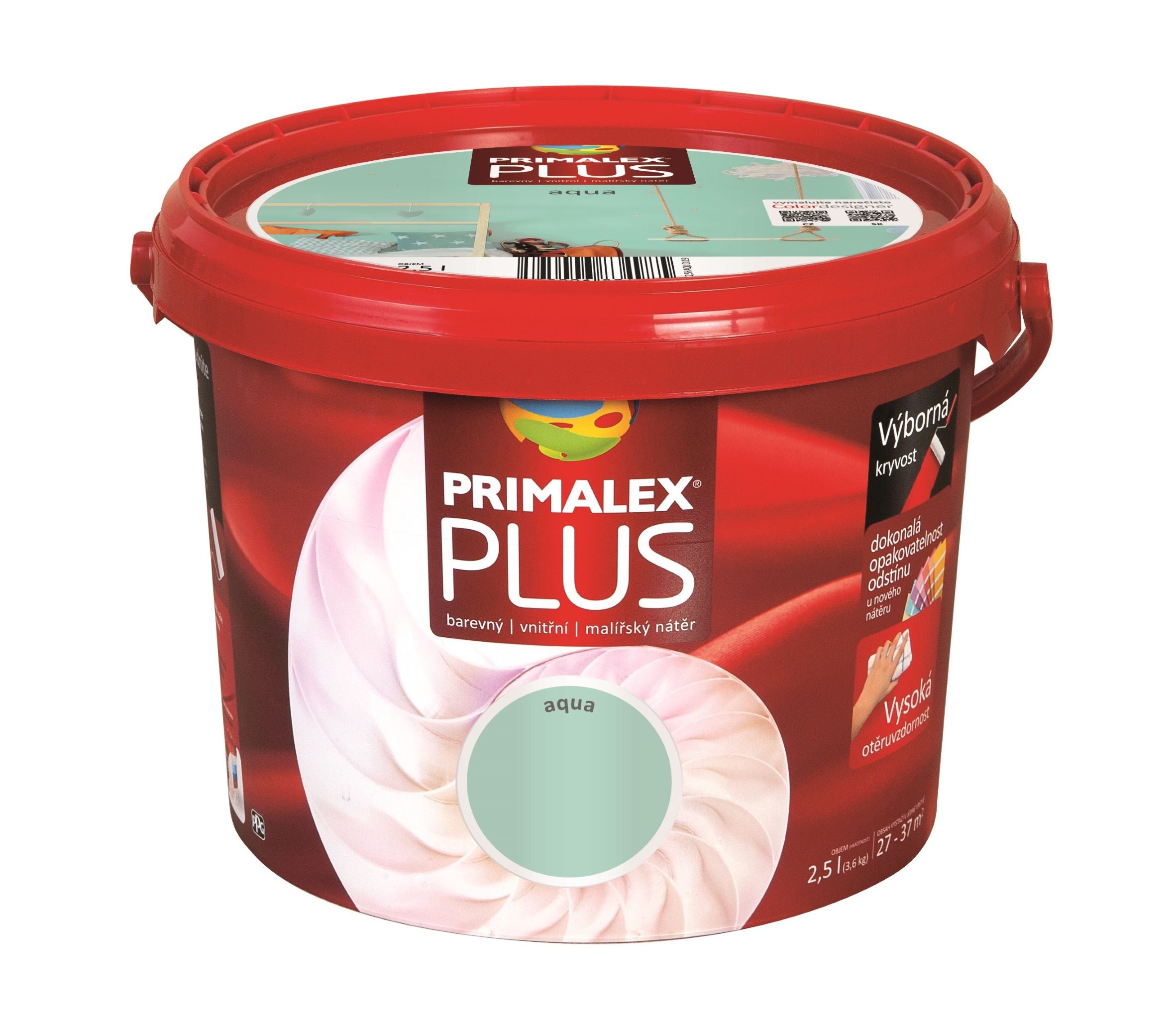 PRIMALEX PLUS barevná interiérová malířská barva na zeď