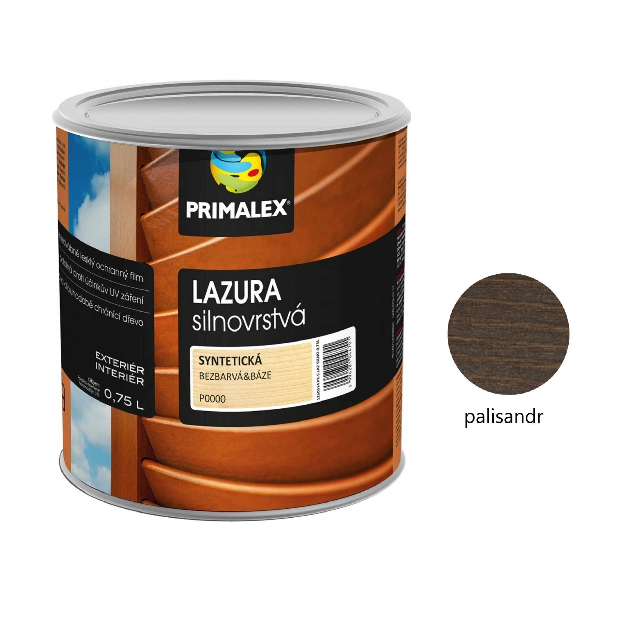 PRIMALEX LAZURA silnovrstvá na dřevo - palisandr