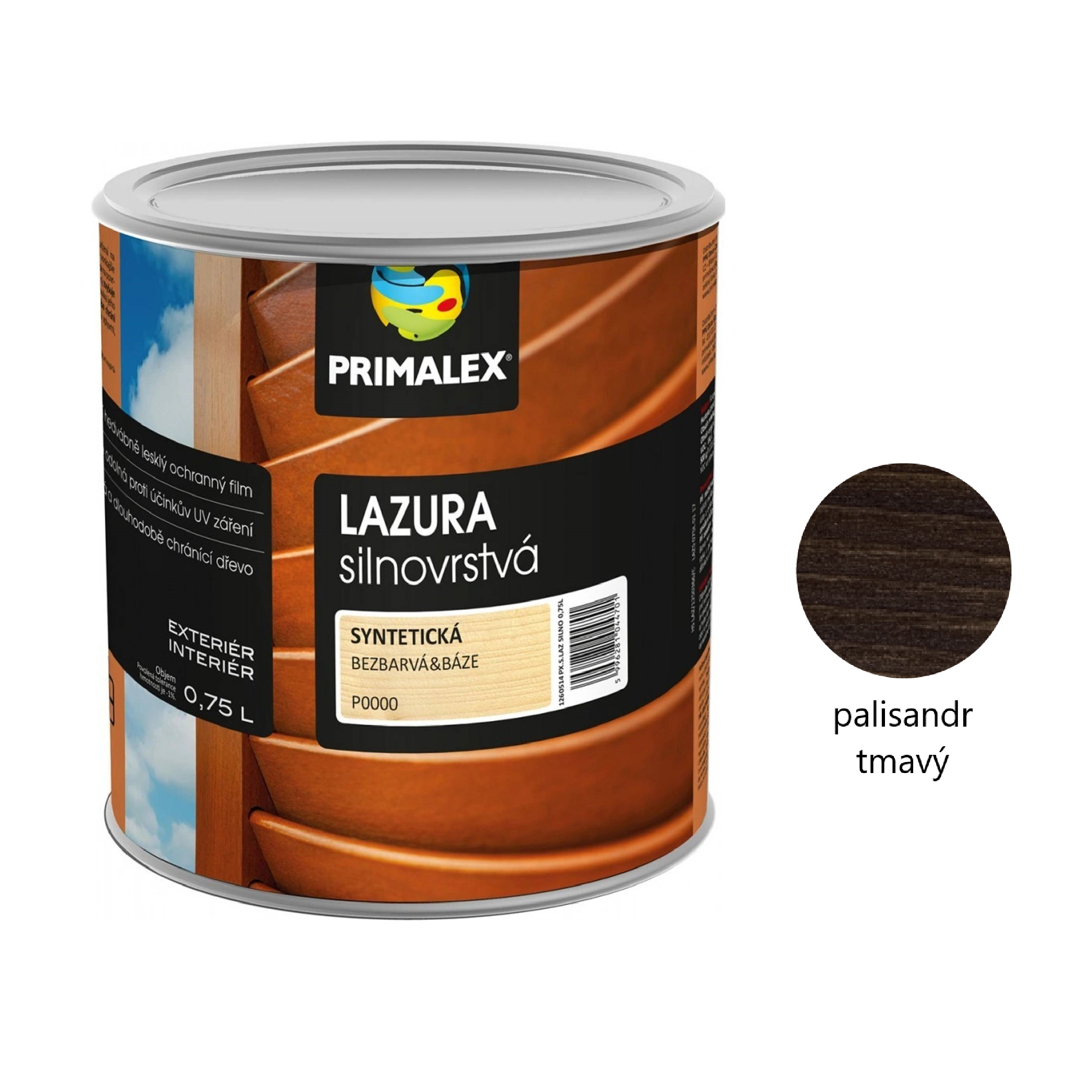 PRIMALEX LAZURA silnovrstvá na dřevo - palisandr tmavý
