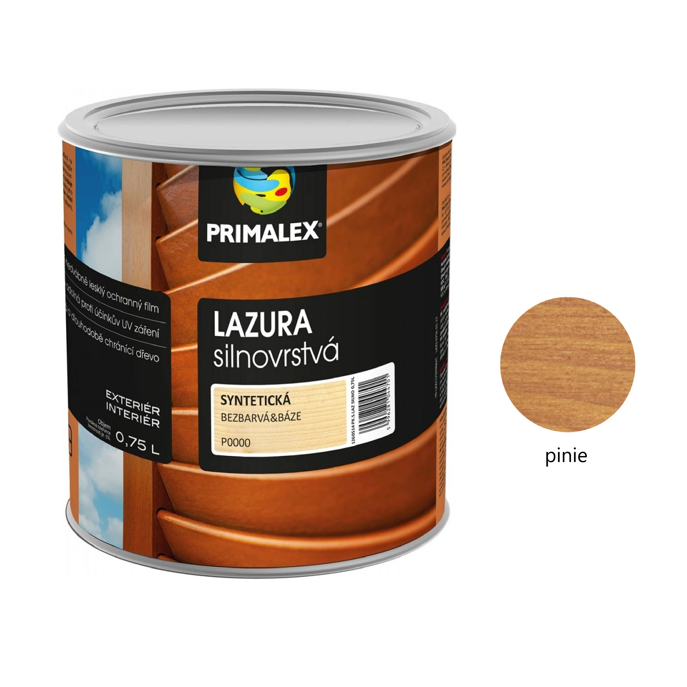 PRIMALEX LAZURA silnovrstvá na dřevo - pinie