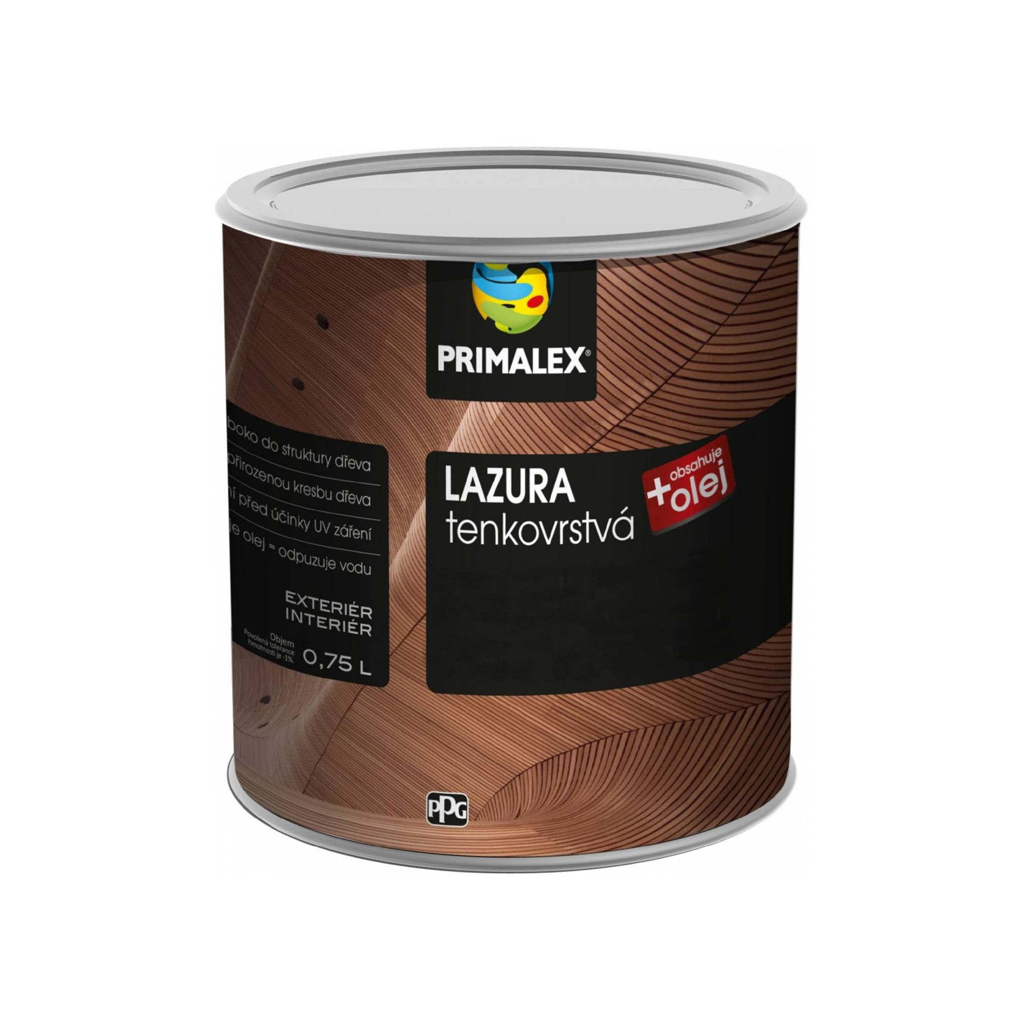 PRIMALEX LAZURA tenkovrstvá na dřevo
