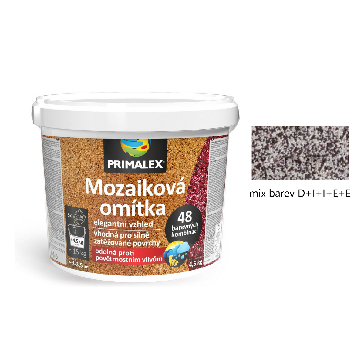 PRIMALEX Mozaiková omítka - mix barev D+I+I+E+E