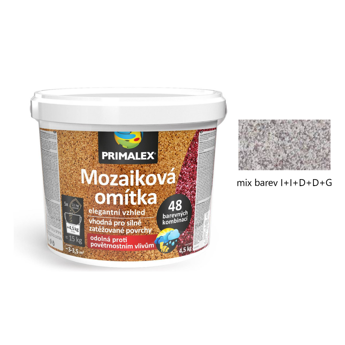 PRIMALEX Mozaiková omítka - mix barev I+I+D+D+G