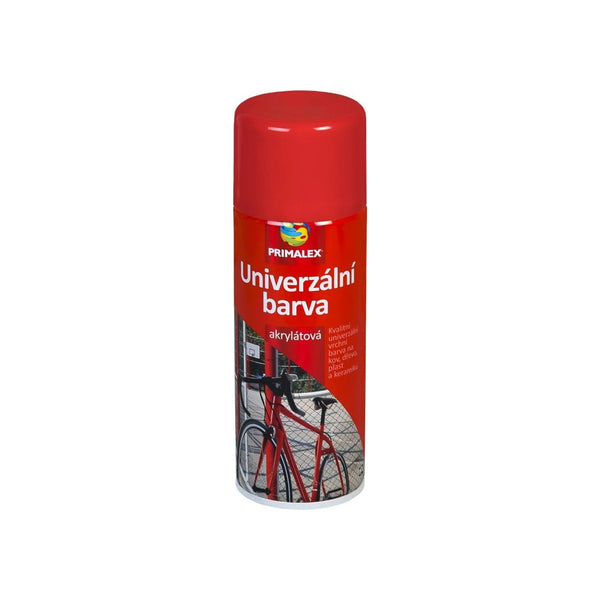PRIMALEX Univerzální akrylátová barva ve spreji 400ml RAL3000 Cervena ohniva