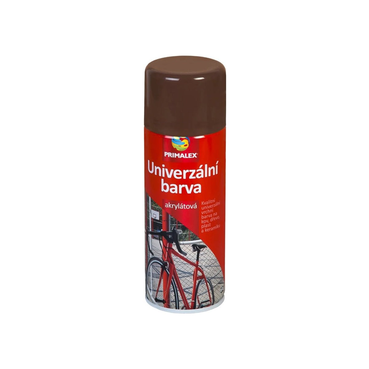 PRIMALEX Univerzální akrylátová barva ve spreji 400ml RAL8011 Hneda orieskova