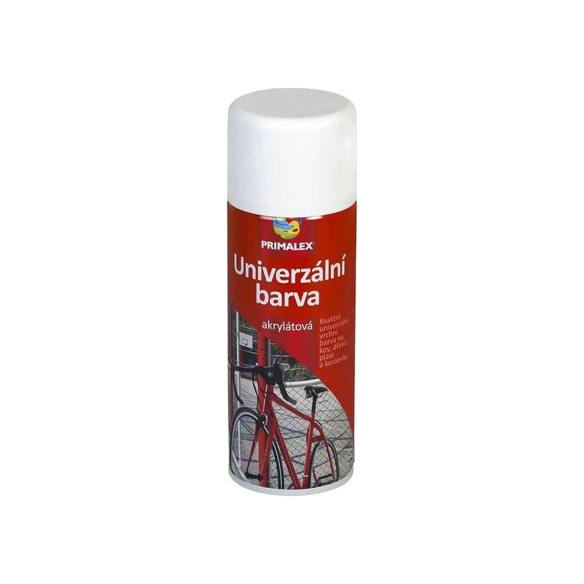 PRIMALEX Univerzální akrylátová barva ve spreji 400ml RAL9006 Biela hlinikova