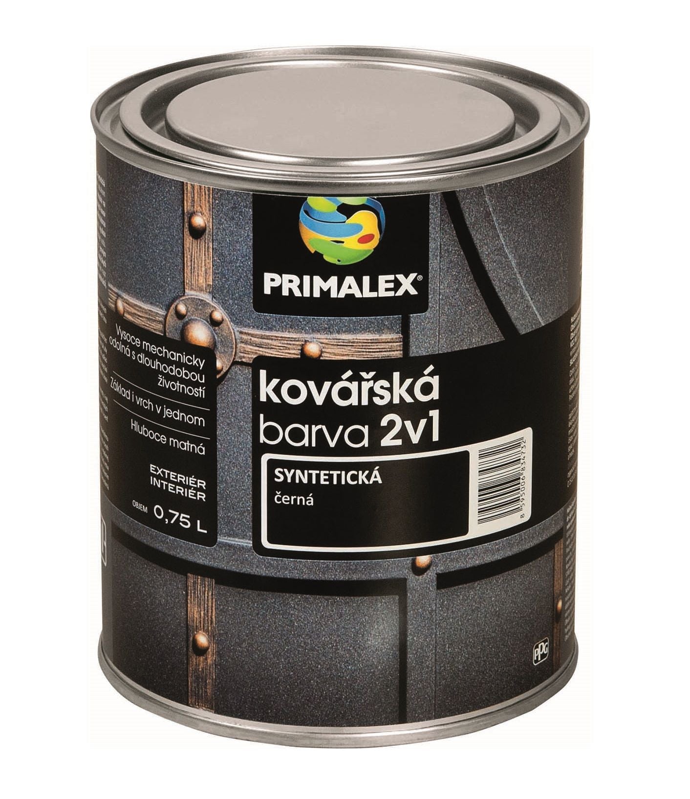 PRIMALEX Syntetická antikorozní kovářská barva na kov 2v1