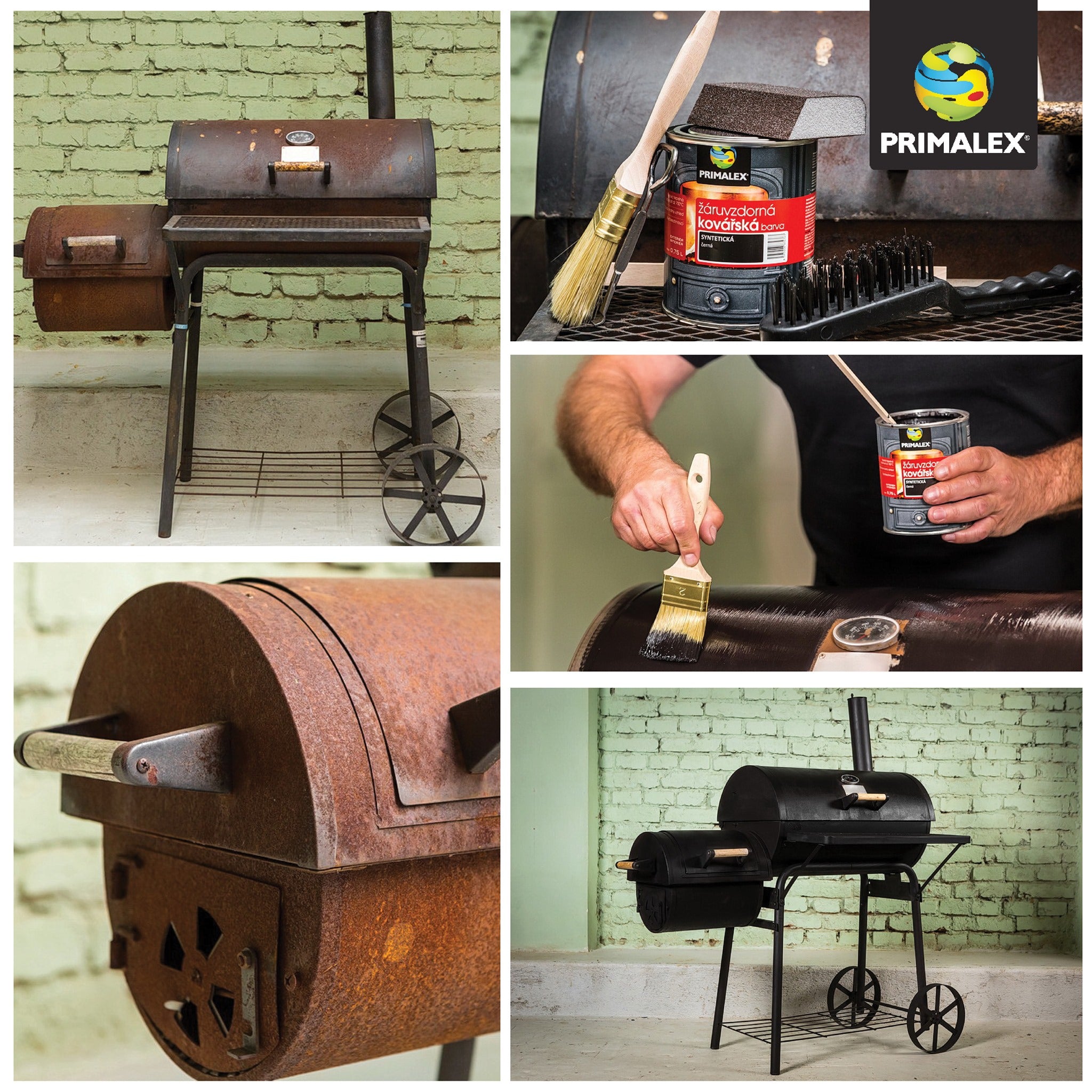 PRIMALEX Syntetická žáruvzdorná kovářská barva na kov