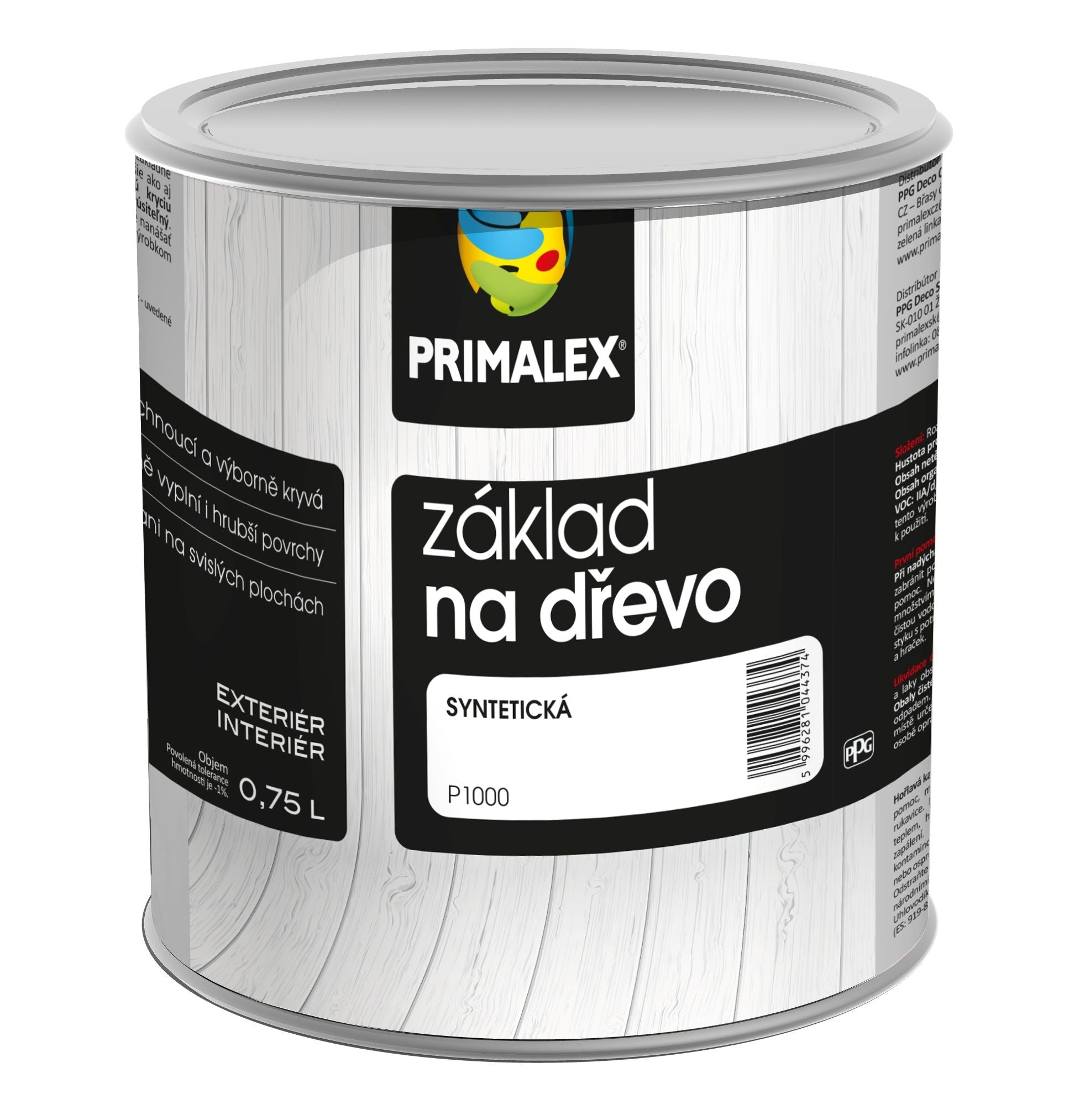 PRIMALEX Základní syntetická bílá barva na dřevo