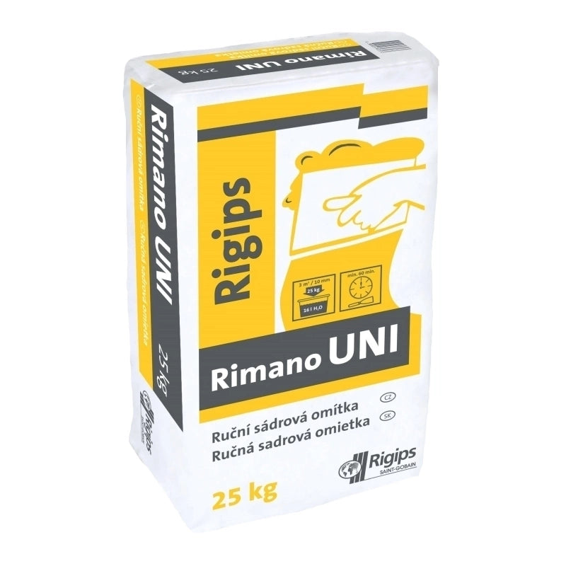 Rigips Rimano UNI ruční vnitřní sádrová omítka 25 kg