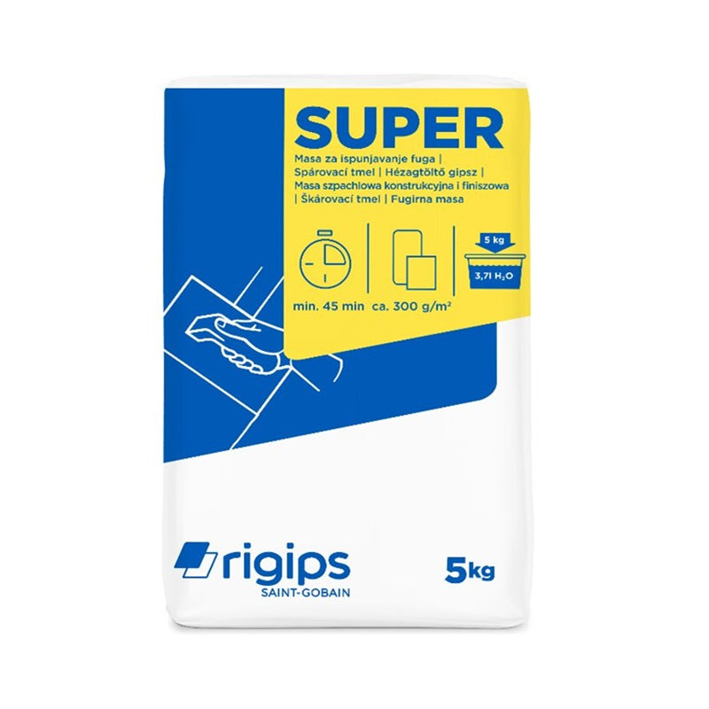 Rigips SUPER spárovací tmel na sádrokartonové desky 5 kg