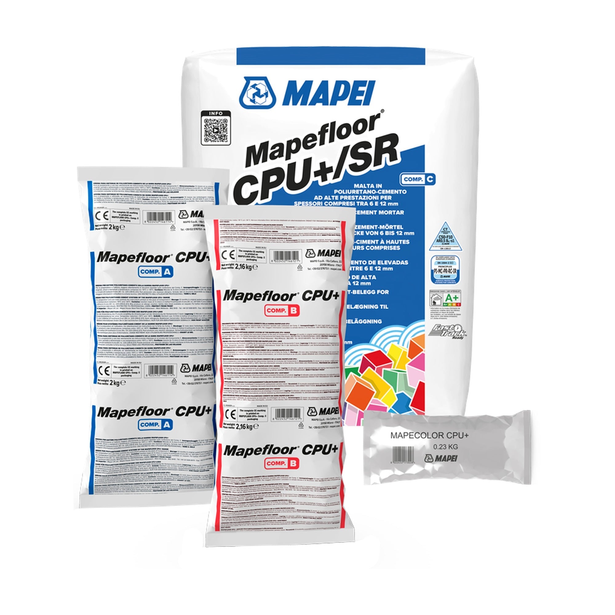 MAPEI Mapefloor CPU+/SR polyuretan-cementová malta na průmyslové podlahy 6-12 mm 23,16 kg