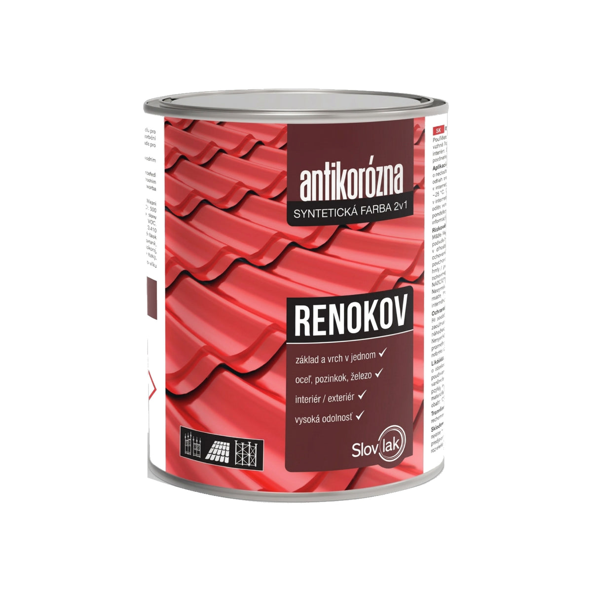Slovlak RENOKOV antikorozní barva na kov 2v1