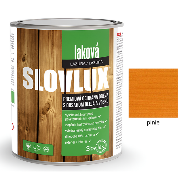 Slovlak SLOVLUX laková lazura na dřevo - pinie