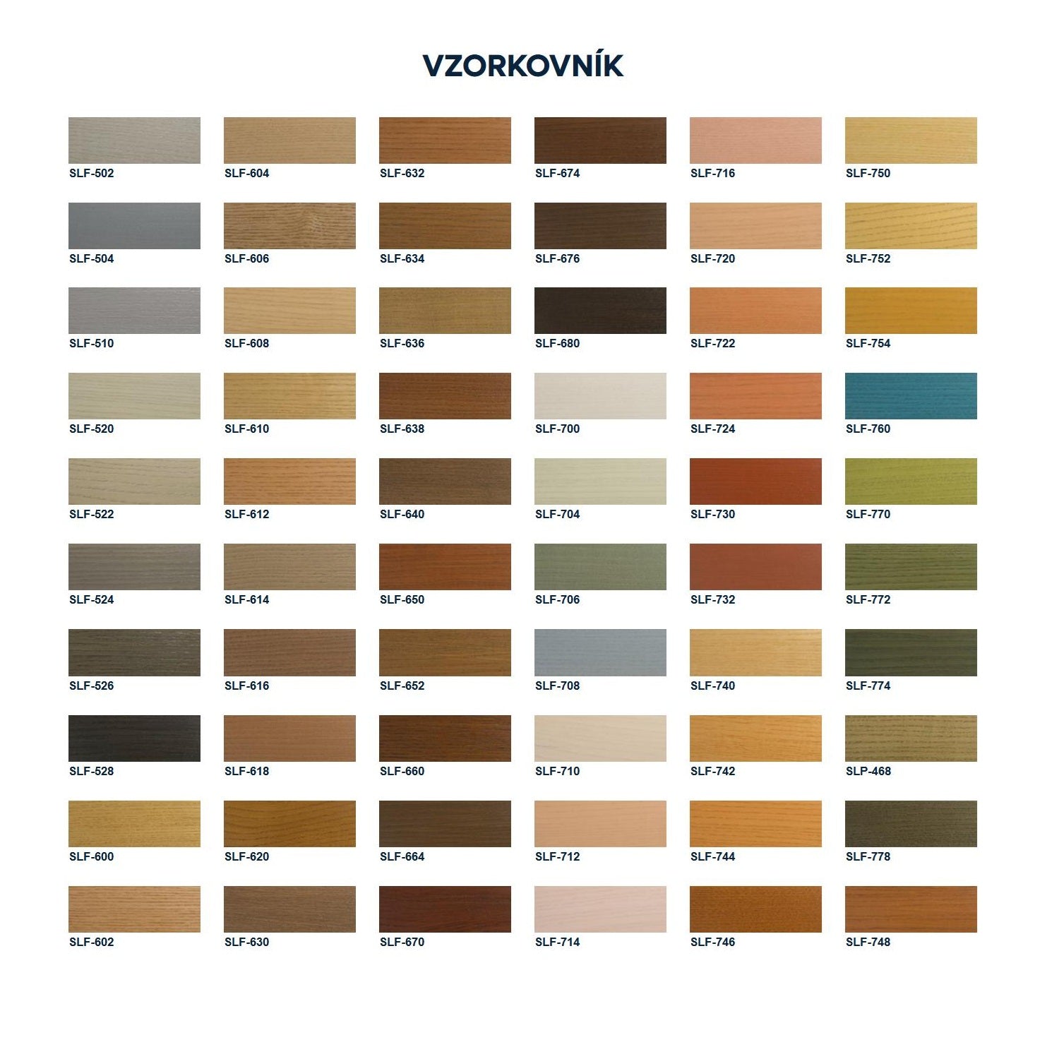 Soldecol Lazúra Forte - vzorkovnik