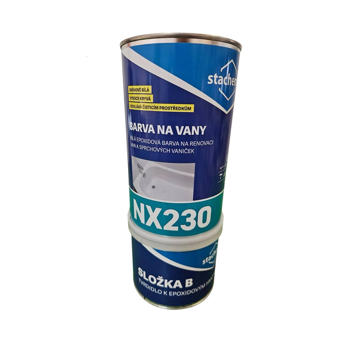Stachema NX230 dvousložková bílá epoxidovaná barva na vany