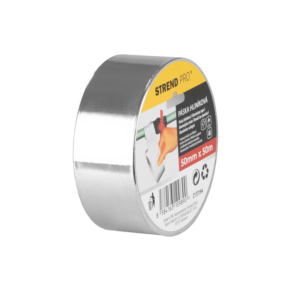 STREND PRO Hliníková páska zesílená, obal 50 mm x 50 m