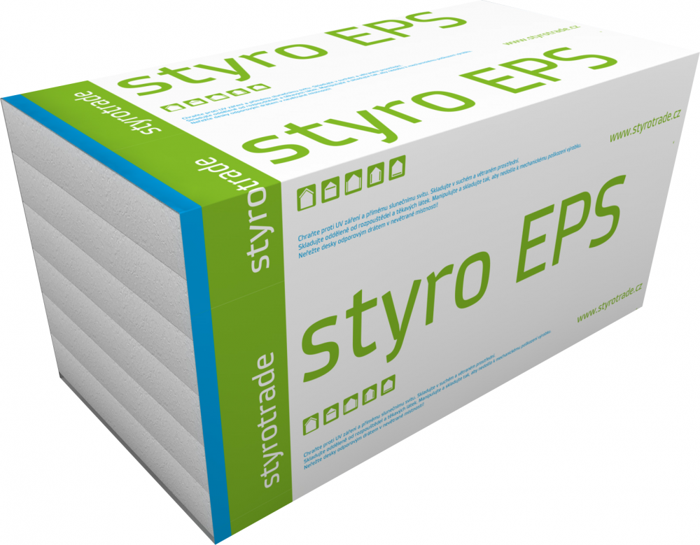 Styrotrade styro EPS 100 Střešní a podlahový polystyren 1000x500mm