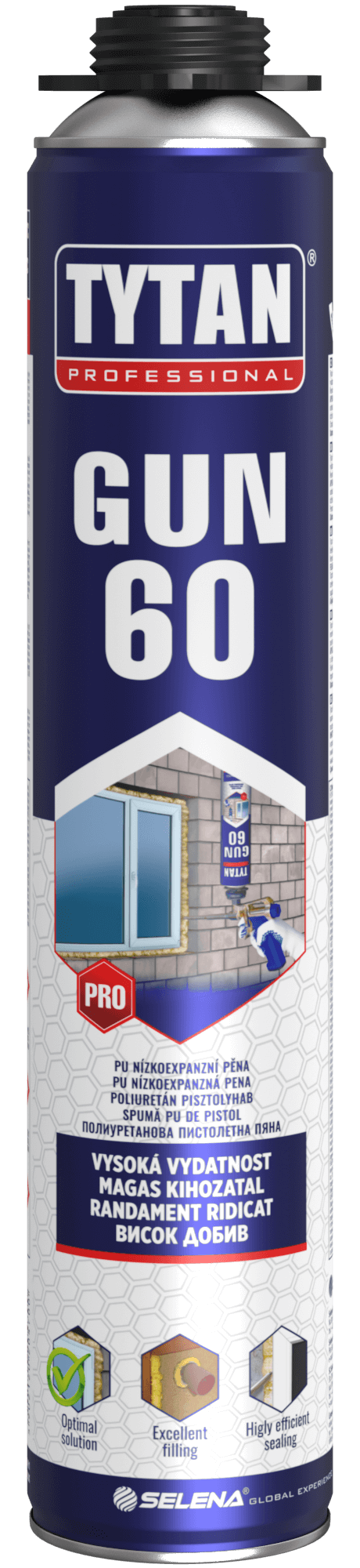 TYTAN GUN 60 polyuretanová pěna pistolová 750 ml