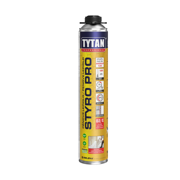 TYTAN STYRO PRO E pistolové PUR pěnové lepidlo na polystyren 750 ml