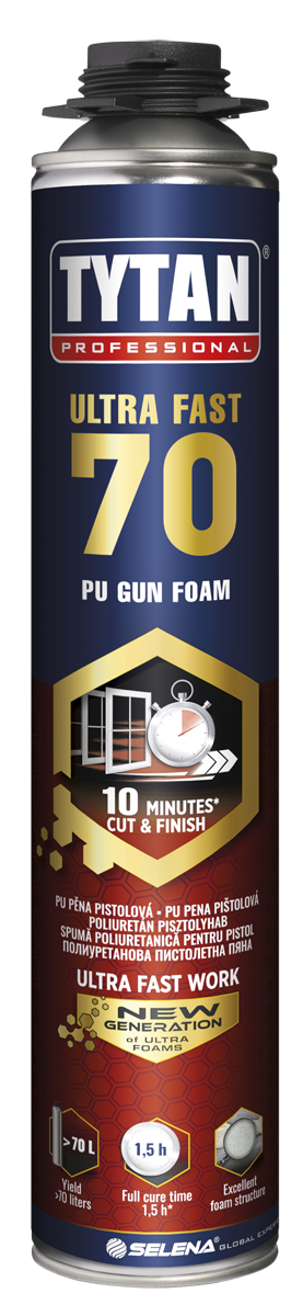 TYTAN ULTRA FAST 70 polyuretanová pěna pistolová 870ml