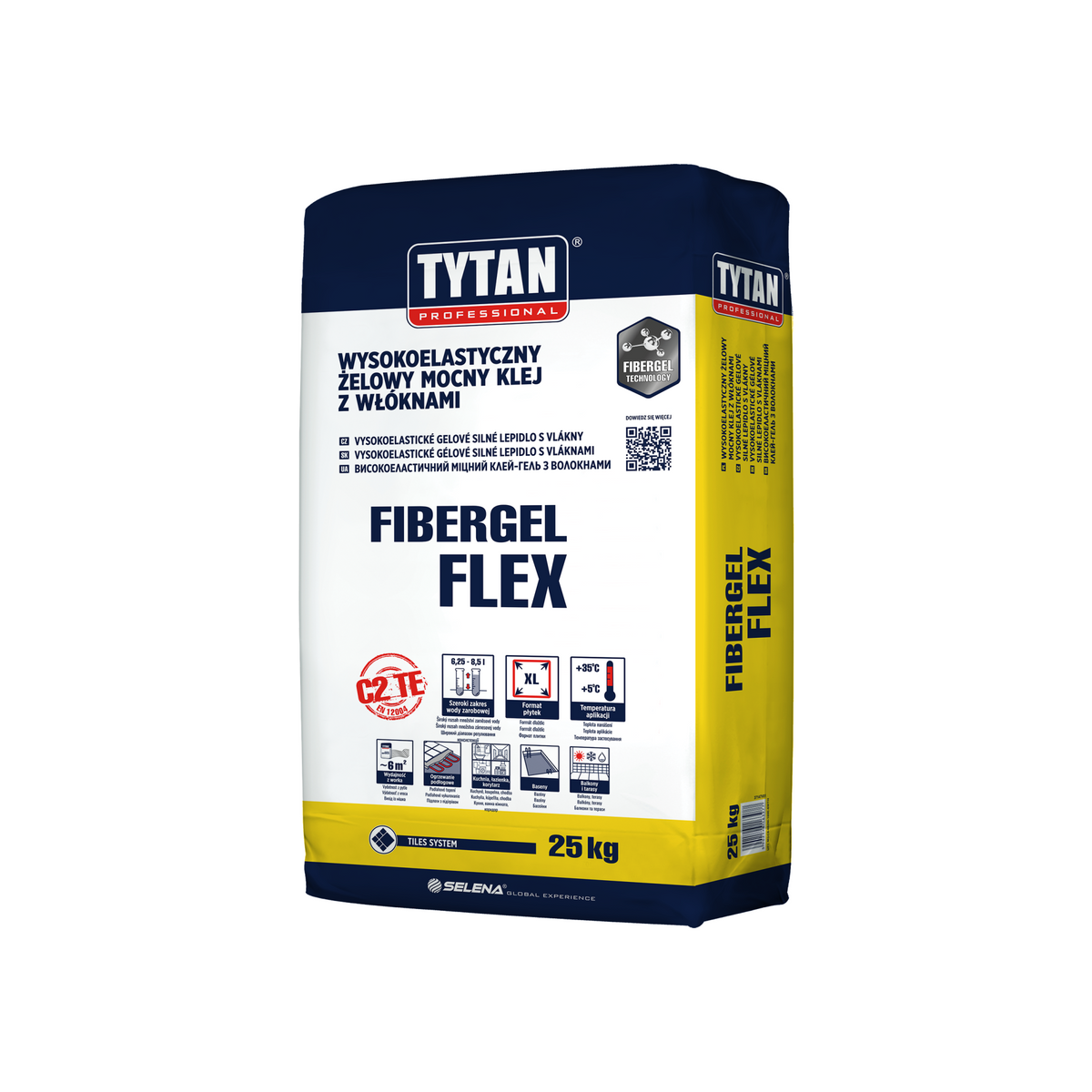 TYTAN PROFESSIONAL FIBERGEL FLEX flexibilní gelové lepidlo na dlažbu s vlákny 25 kg