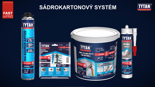 TYTAN elastický tmel na sádrokarton bílý 280 ml