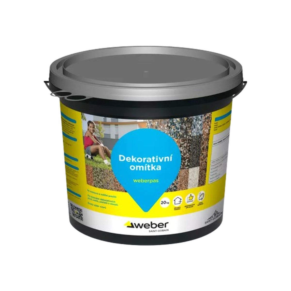 Weber Weberpas design stone dekorativní fasádní omítka 20 kg