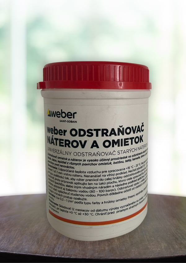 Weber odstraňovač starých nátěrů a omítek balení